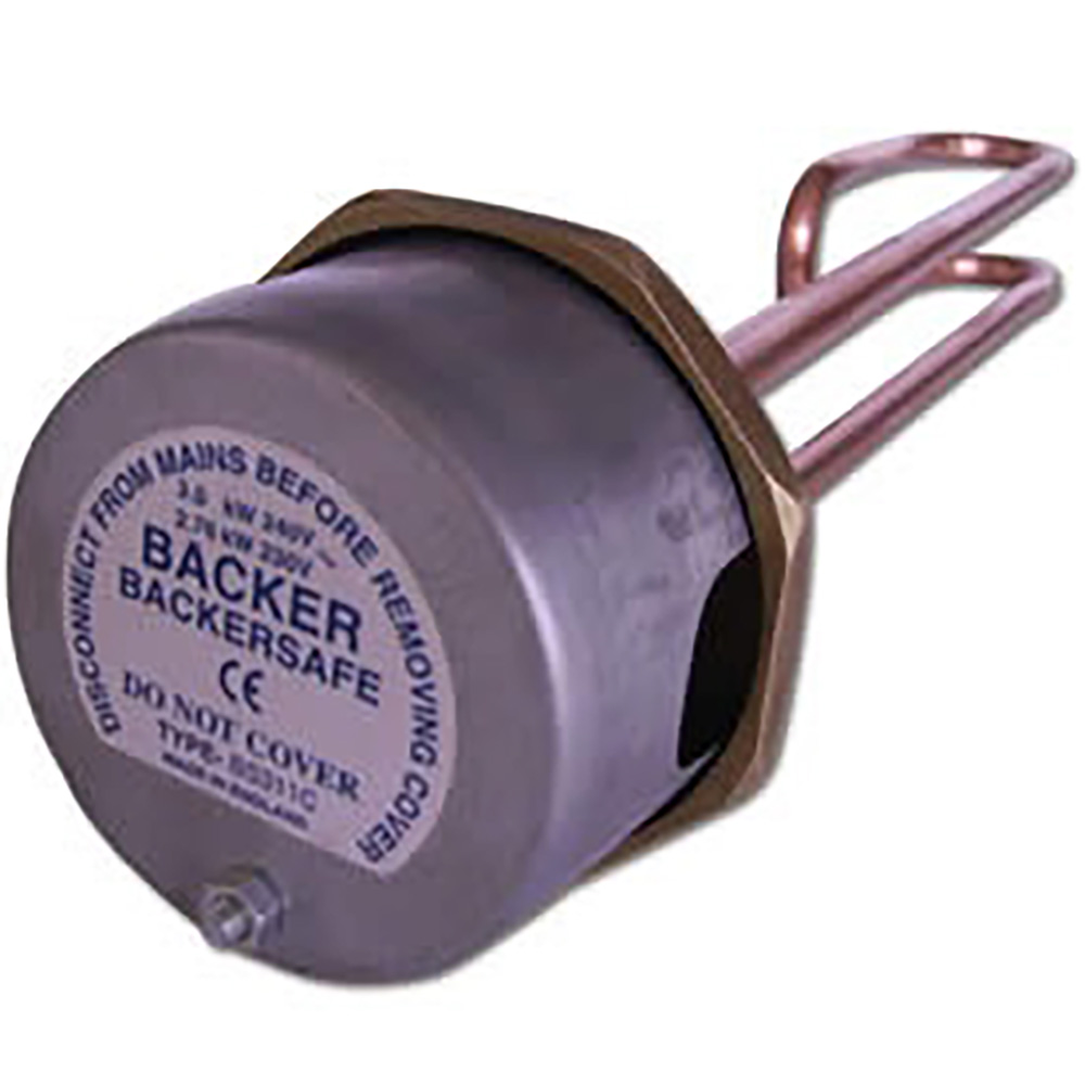 Backer 30 Backersafe 2 1/4 Anti-Corrosive Backerloy Immersion Heater  09023VC
