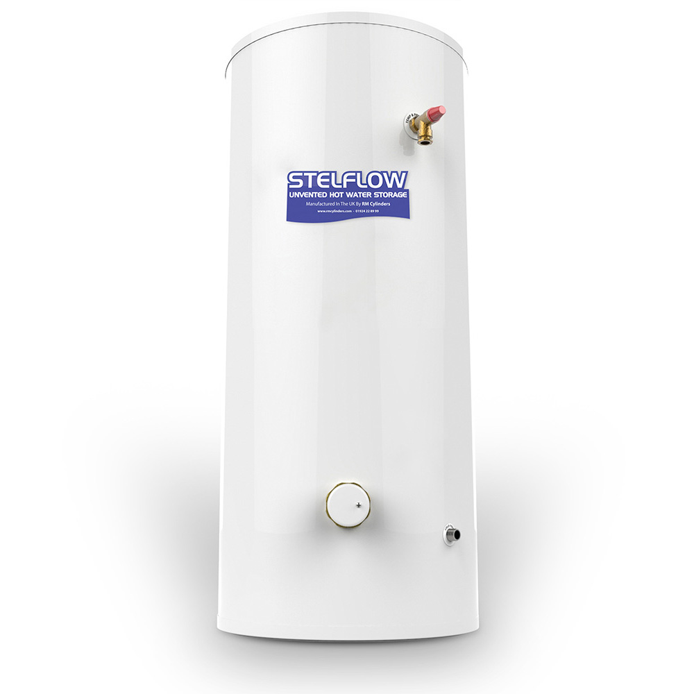 RM Cylinders Stelflow Electrically Heated Direct Unvented Hot Water Cylinder