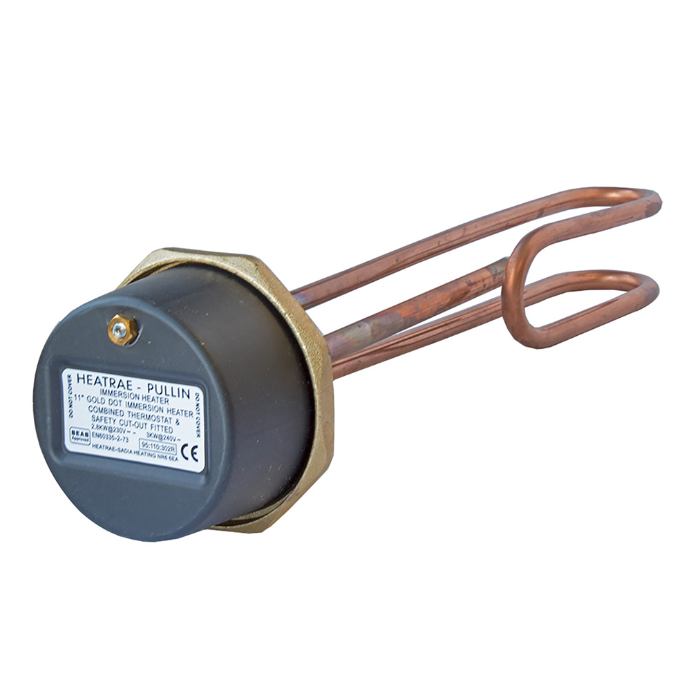 Heatrae Sadia 11 Gold Dot Immersion Heater With RDT Thermostat 95110302R