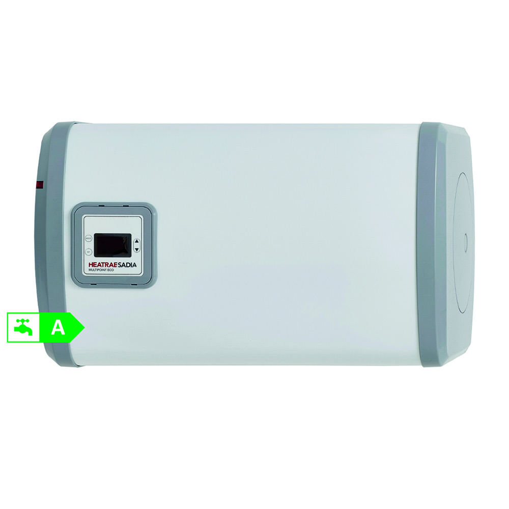 Heatrae Sadia 50 Litre Multipoint Eco Horizontal Unvented Water Heater 3kW  7693980