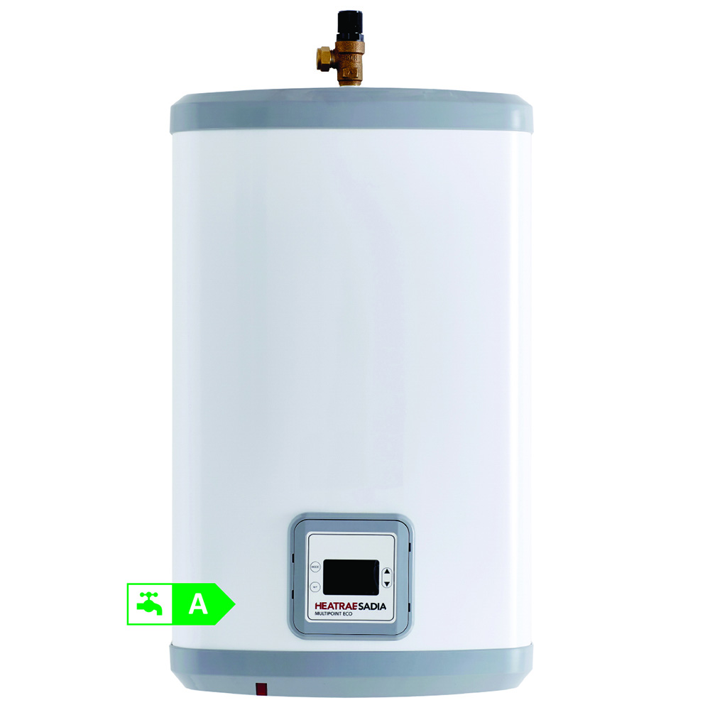 Heatrae Sadia 100 Litre Multipoint Eco Vertical Unvented Water Heater 3kW  7694025