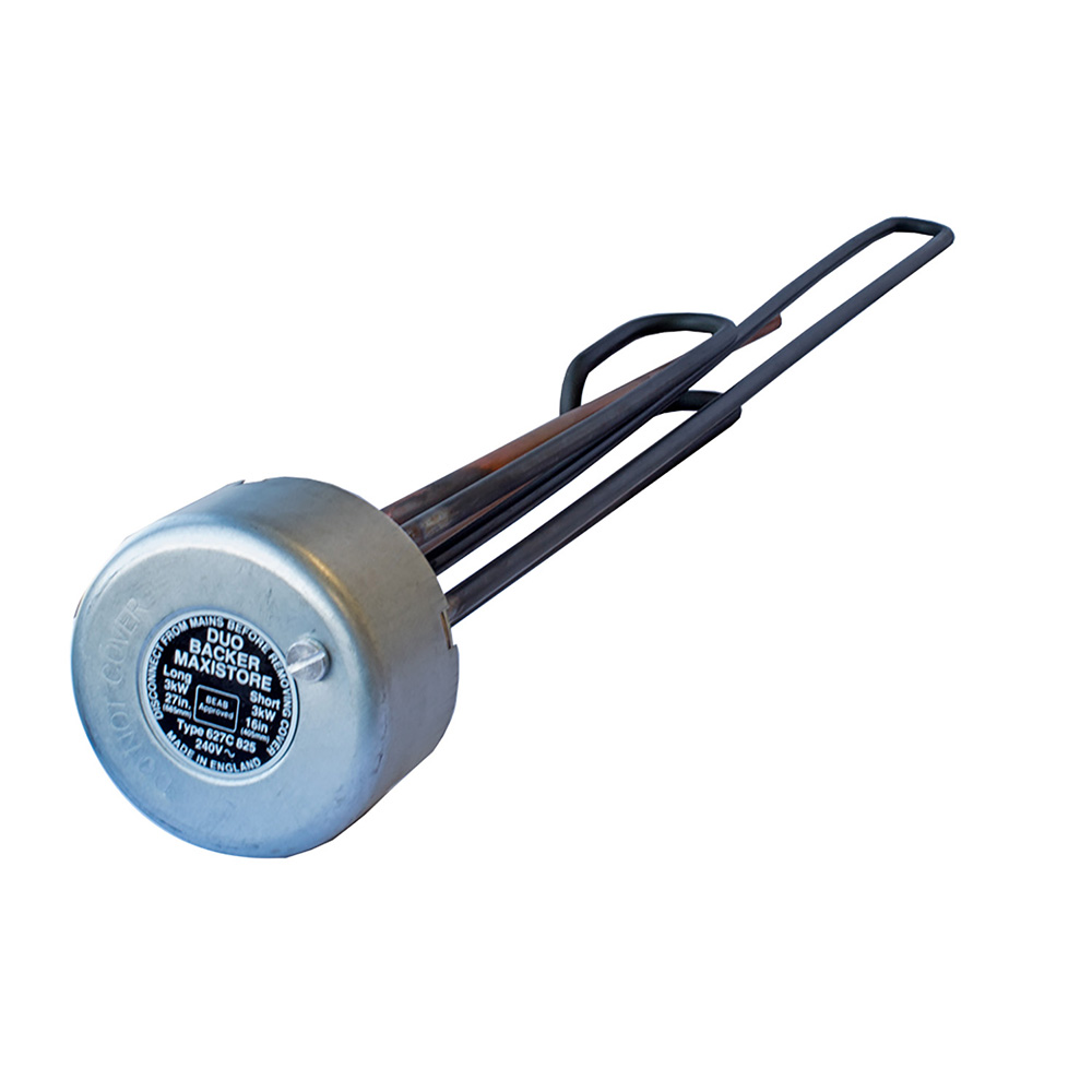 Backer 16/30 Backersafe 2 1/4 Dual Element Twin Thermostat  Anti-Corrosive Immersion Heater 09894VC